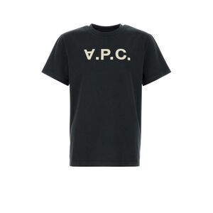A.P.C. Men Slate Cotton T-Shirt